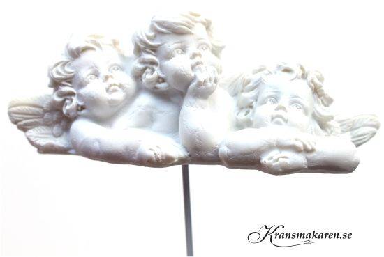 Änglar i gruppen Gravdekorationer / Gravsmyckning / Änglar hos Kransmakaren.se (190-angel vit en arm mot )